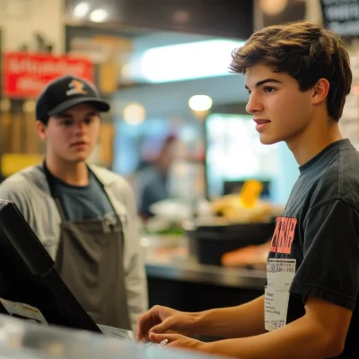 Teen-working-in-food-service